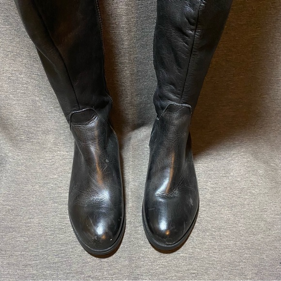 RON WHITE Italian leather over-the-knee boot 🇮🇹 - Picture 2 of 8